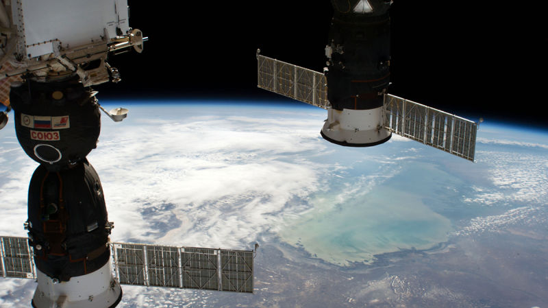 Illustration for article titled La agencia espacial rusa descarta que el agujero de taladro hallado en la ISS sea un defecto de fabricación